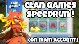 Speedrun Clan Games on my MAIN ACCOUNT!