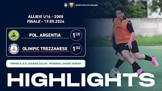 Pol. Argentia - Olimpic Trezzanese 1-1 (3-4 dtr) | Gol & Highlights | Allievi U16 2008 Torneo 2024