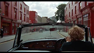 Blowup [Blow-up] (1966) by Michelangelo Antonioni, Clip: Hemmings drives down a red Stockwell Road