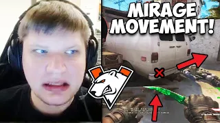 S1MPLE IS MAD AT VP!! PERFECT MIRAGE MOVEMENT! CSGO Twitch Clips