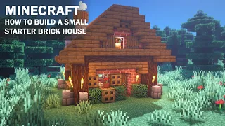 Minecraft: Small Starter Brick House | Tutorial