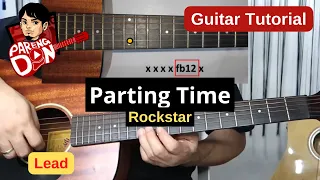 PARTING TIME lead guitar tutorial |  ROCKSTAR - music by Paul Sapiera