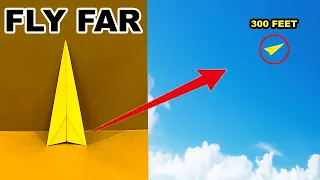 Unbelievable! Paper Plane Flies Over 300 Feet!