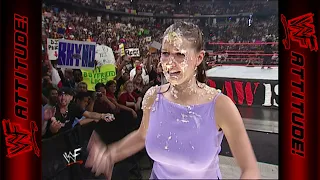 Y2J throws a pie in Stephanie McMahon's face | RAW IS WAR (2001)