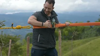 Instalación del alambre liso FARMER para todo tipo de cultivos