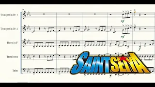 Sheet music | Saint Seiya - Pegasus Fantasy | Brass Quintet (Partituras Quinteto de Metales) PDF