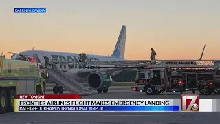 1 taken to hospital after Frontier Airlines jet makes emergency landing at RDU