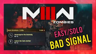 Bad Signal (Act 4 Tier 1) | MW3 Zombies GUIDE | Quick/Solo | MWZ Mission Tutorial