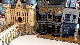 Diagon Alley vs micro scale Hogwarts Lego Harry Potter comparison