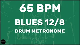 Blues 12/8 | Drum Metronome Loop | 65 BPM