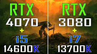 RTX 4070 + INTEL i5 14600K vs RTX 3080 + INTEL i7 13700K || PC GAMES TEST ||