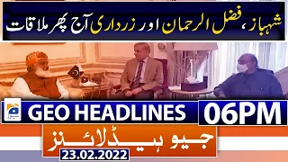 Geo Headlines 06 PM | Opposition Parties | PML-Q | PECA | 23rd February 2022