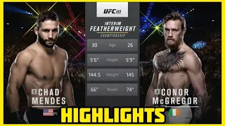 CHAD MENDES VS CONOR McGREGOR HIGHLIGHTS