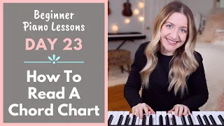 How To Read Chord Charts (Beginner Piano Lessons: 23)