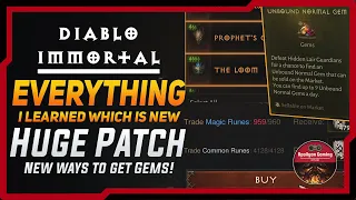 Everything I learned - More Ways To Get 18 Normal Gems and Other Huge Changes - Diablo Immortal