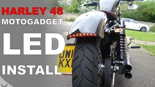 HOW TO: Motogadget Ice Indicators & LED Brake Light Install | Harley Sportster 48