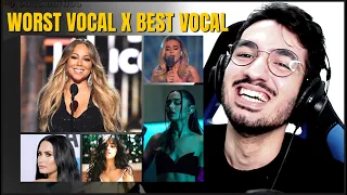 #2 WORST X BEST VOCALS! PERRIE, CAMILA, DEMI, MARIAH, ARIANA (ANÁLISE)