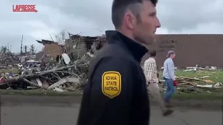 Il passaggio del tornado rade al suolo la città di Greenfield, nello Stato dell'Iowa