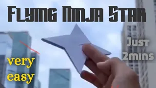 How to make a Flying Boomerang Ninja Star in Just Two mins