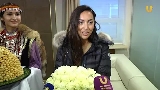 Алсу прилетела в Уфу, канал UTV, 26.01.2019