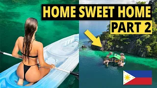 Off-Grid DREAM HOUSE 🏠 in Coron Philippines! 🇵🇭 (Paolyn Houseboats) Part 2