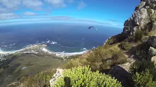 Paragliders at Lion's Head - Cape Town