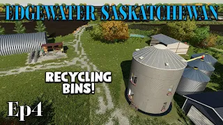 EDGEWATER SASKATCHEWAN | FS22 | #4 | RECYCLING BINS! | Farming Simulator 22 PS5 Let’s Play.