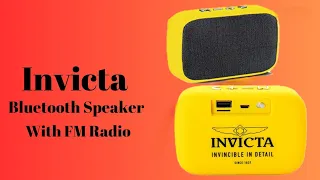 INVICTA Portable Bluetooth Speaker with FM Radio Unboxing and Demo