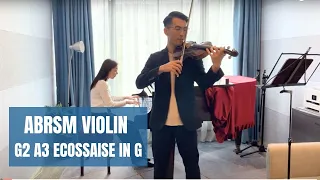 ABRSM 2024 Violin Grade 2 A3 Écossaise in G by Beethoven (Jonathan Law & Eunice Lam)