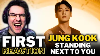 NON K-POP FAN REACTS TO 정국 JUNG KOOK For The FIRST TIME! | 'Standing Next to You' MV REACTION