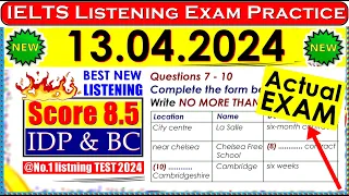 IELTS LISTENING PRACTICE TEST 2024 WITH ANSWERS | 13.04.2024