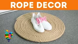 DIY On How To Make A Rope Mat! Home Decor Idea That Make Your Home Cozy! | A+ hacks
