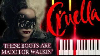 Disney’s Cruella 2021 | Sneak Peek | These Boots are Made for Walkin' ( Piano Cover & Tutorial )