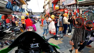 Girls Shocking Reactions & Best Market Reactions And Road Reactions 2021 & Loud Exhaust In India