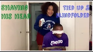 GF TIES BF  UP TO SHAVE HIS HEAD PRANK!!! MUST WATCH!!!