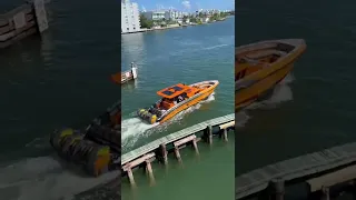 Midnight Express Orange Powerboat Miami #viral #trendingshorts #miami