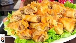 Мясные Рулетики  "Бабьи Языки" ЭТО  ОЧЕНЬ И ОЧЕНЬ ВКУСНЫЙ ОБЕД