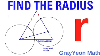 Find the radius of the circle #mathpuzzles #geometryskills #importantgeometryskillsexplained