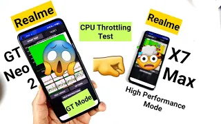 Realme GT Neo 2 vs Realme X7 Max CPU Throttling Test Comparison Snapdragon 870 vs Dimensity 1200🤷‍♂🔥