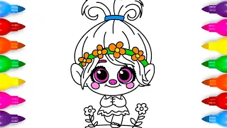 Draw Cute Trolls Poppy