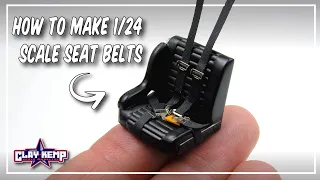 SCALE MODELING HOW TO: How to make a set of 1/25 scale racing seat belts. Hartman Project Pt #6