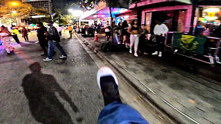 A Nighttime Cruise Through Downtown Orlando | RAW POV Skateboarding ASMR