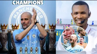 GUARDIOLA AP MENNEN 4 FWA CHANPYON AFILE, LI PA LWEN KITE MANCHESTER CITY? VIN TANDE.