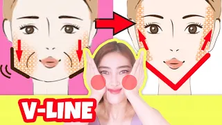 Face Lifting Exercise For JAWLINE, V-Shaped, Sagging Cheeks! Look 10Years Younger,Anti-Aging