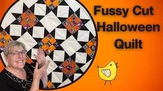 A Halloween Quilt With NO Pattern & Mismatched Fabric, It's Scary! But, You Can Do It!