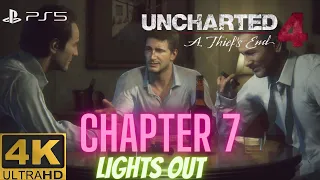 Uncharted 4 Chapter 7 Lights Out Walkthrough l PS5 4K HDR 60 FPS