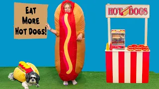 Assistant Earns Money as a Hot Dog for Magical Mixie