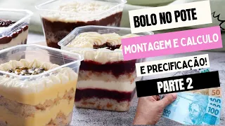 BOLO NO POTE Pt.2 Descubra Como Iniciar o Negócio de Bolo no Pote  Montagem, Cálculo e precificação