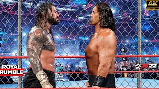 Full Match - Roman Reigns vs The Great Khali | Hell in a Cell Match 2023 | WWE 2K22 Jan 27, 2023