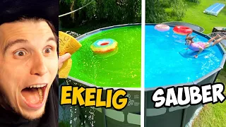 Paluten REAGIERT auf TRAMPOLIN POOL (mit Ekelpool Challenge!)